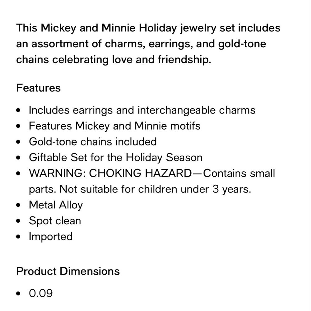 Brand New! Disney Mickey and Minnie Jewelry Set Advent Calendar - Picture 6 of 6